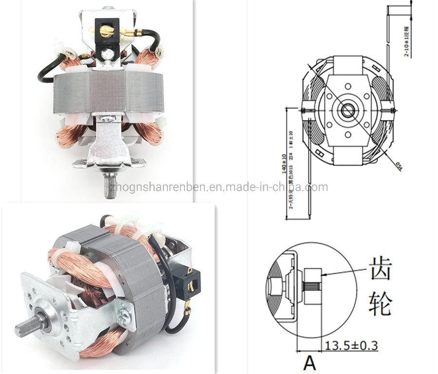 5415 Single Phase Gear Reduction Universal Blender Electric 230V 220V 110V AC Motor for Hair Dryer Grinder Could Be Customized